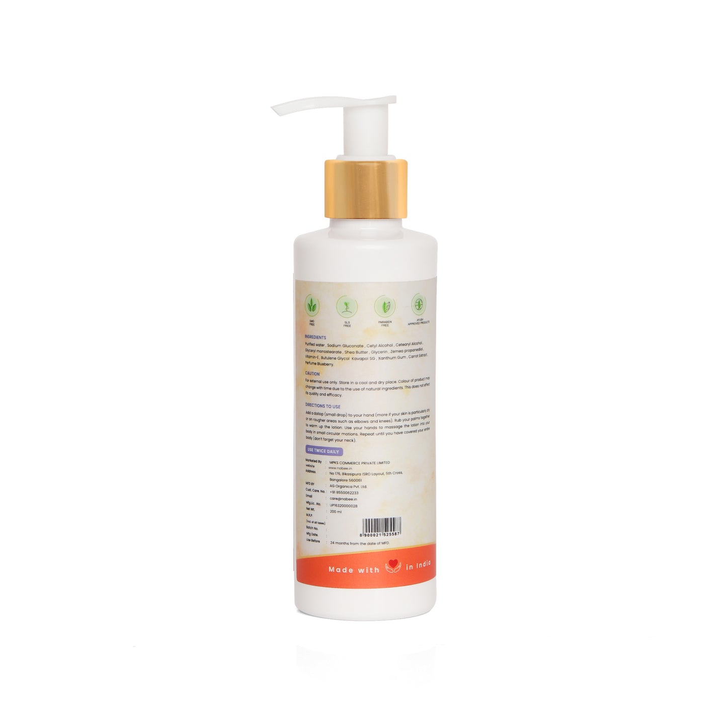 Blueberry & Carrot Body Lotion (200 ml)