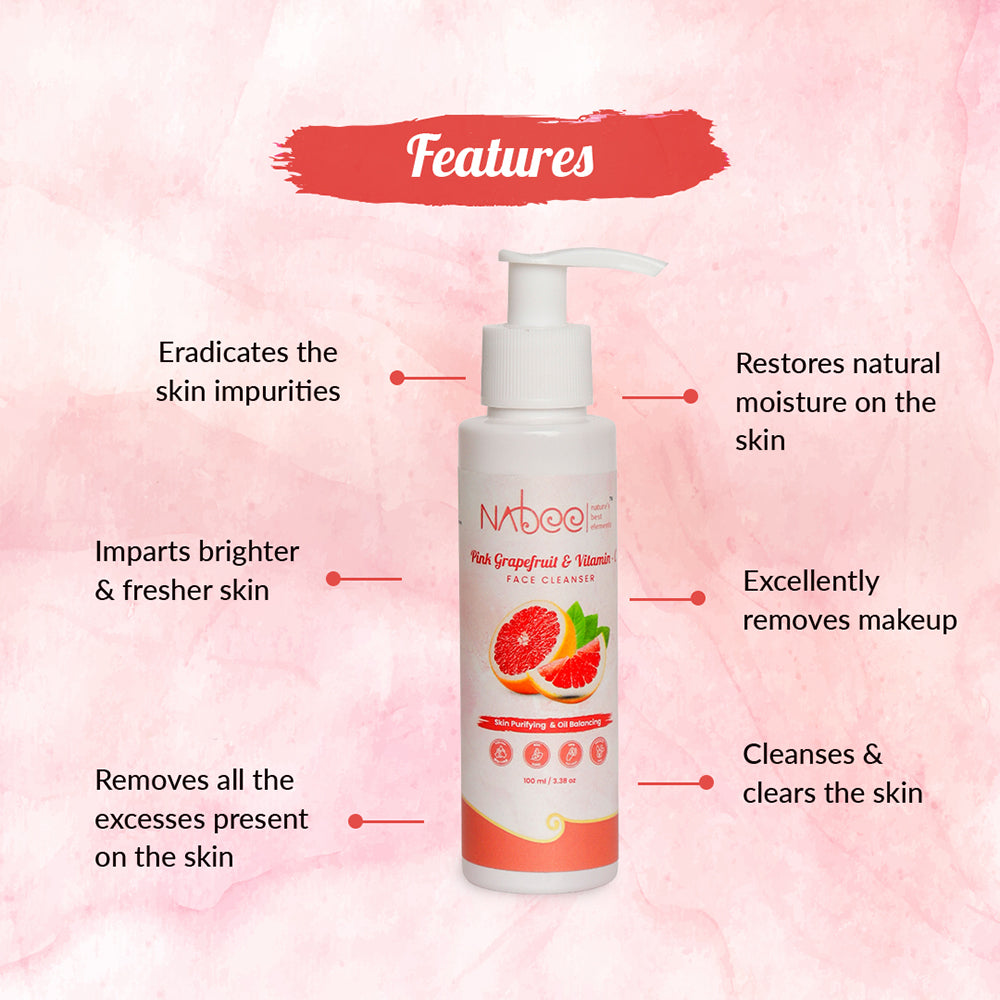 Pink Grapefruit Vitamin-C Face Cleanser (100 ml)
