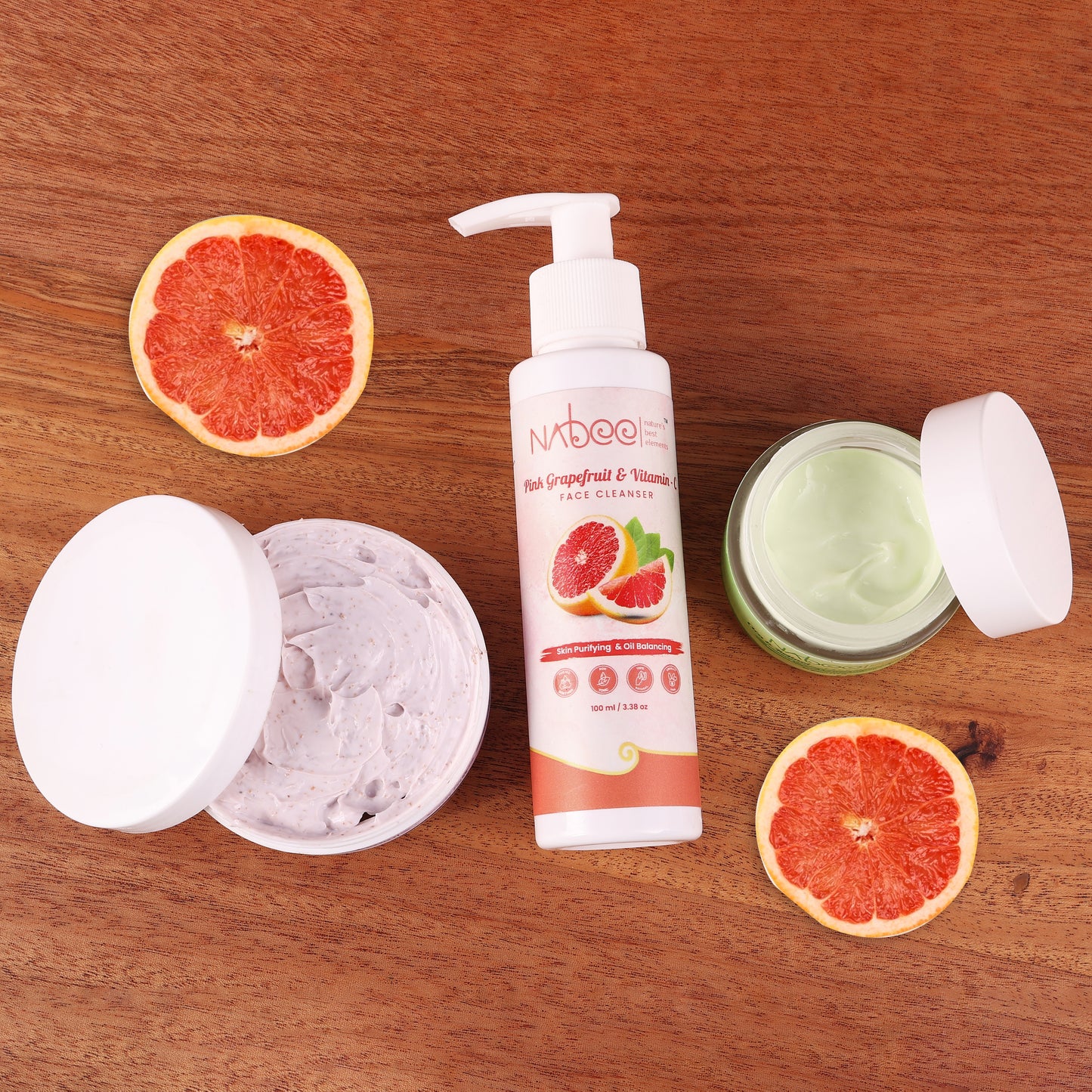 Pink Grapefruit Vitamin-C Face Cleanser (100 ml) – Nabee